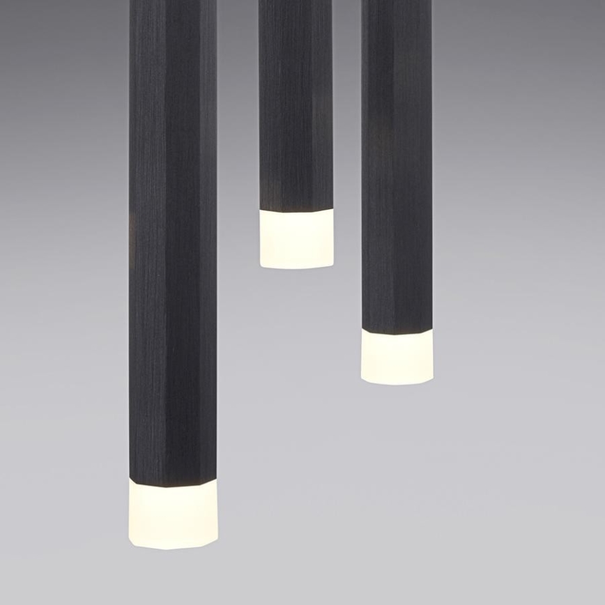 Leuchten Direkt 15203-18 - Lámpara LED colgante 3xLED/4,8W/230V negro