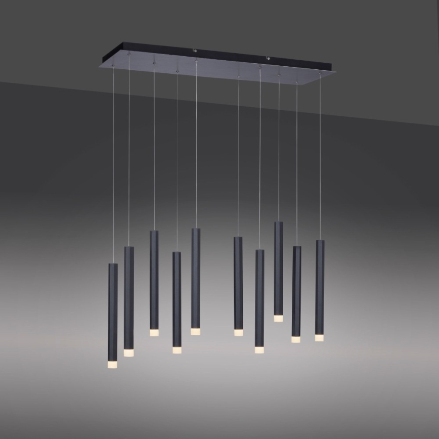 Leuchten Direkt 15206-18 - Lámpara colgante LED 10xLED/4,8W/230V negro