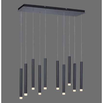 Leuchten Direkt 15206-18 - Lámpara colgante LED 10xLED/4,8W/230V negro