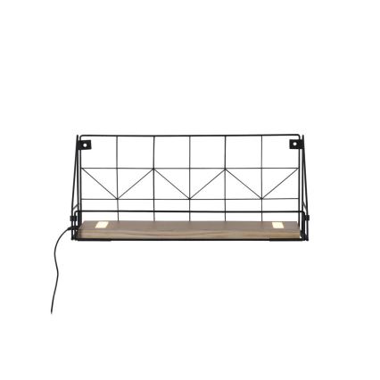 Leuchten Direkt 15277-18 - Estante con luces LED BOARD 2xLED/1,75W/230V 45 cm Eucalyptus