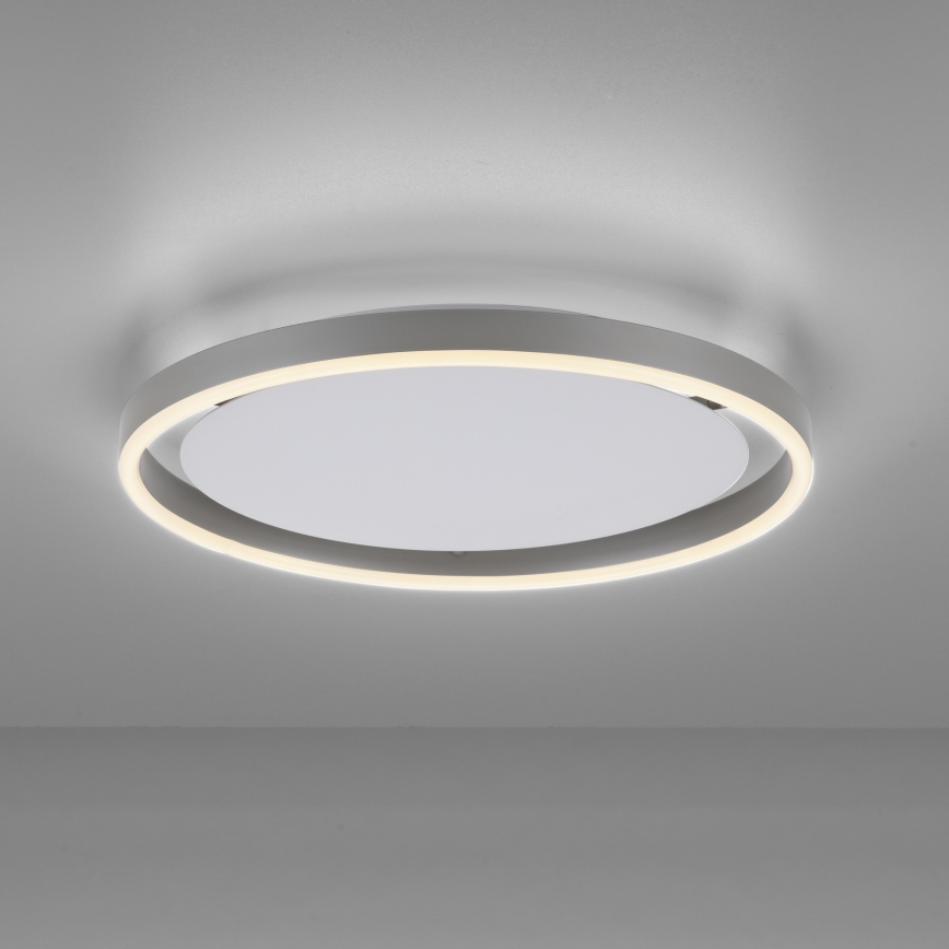 Leuchten Direkt 15391-95 - Plafón LED regulable RITUS LED/20W/230V cromo mate