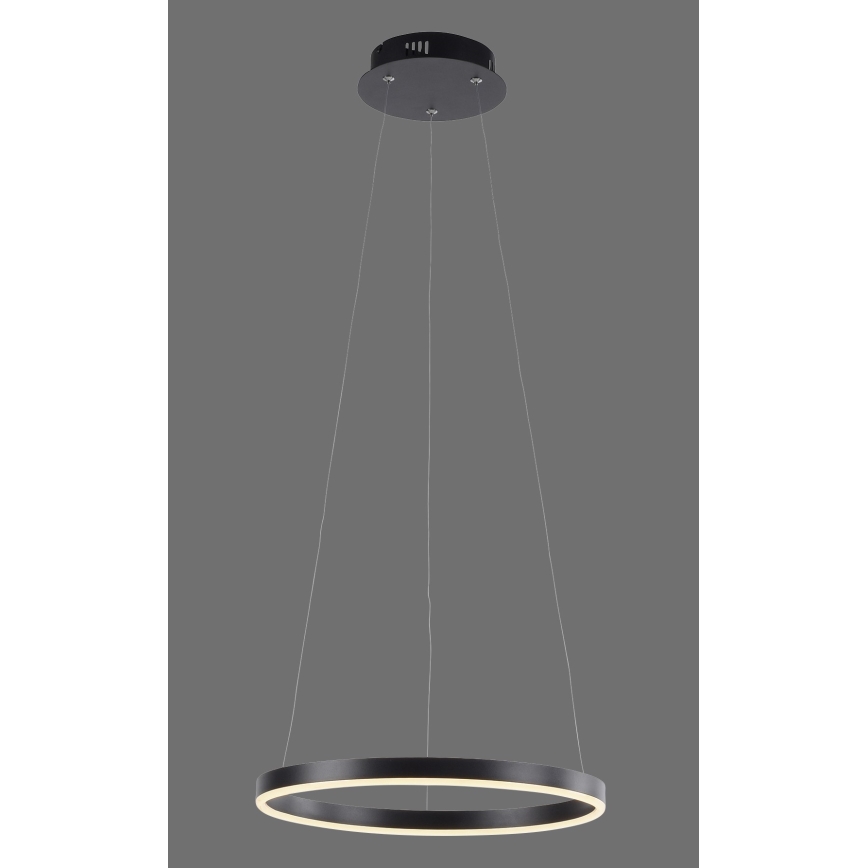 Leuchten Direkt 15393-13 - Lámpara colgante LED regulable con cable RITUS LED/20W/230V negro