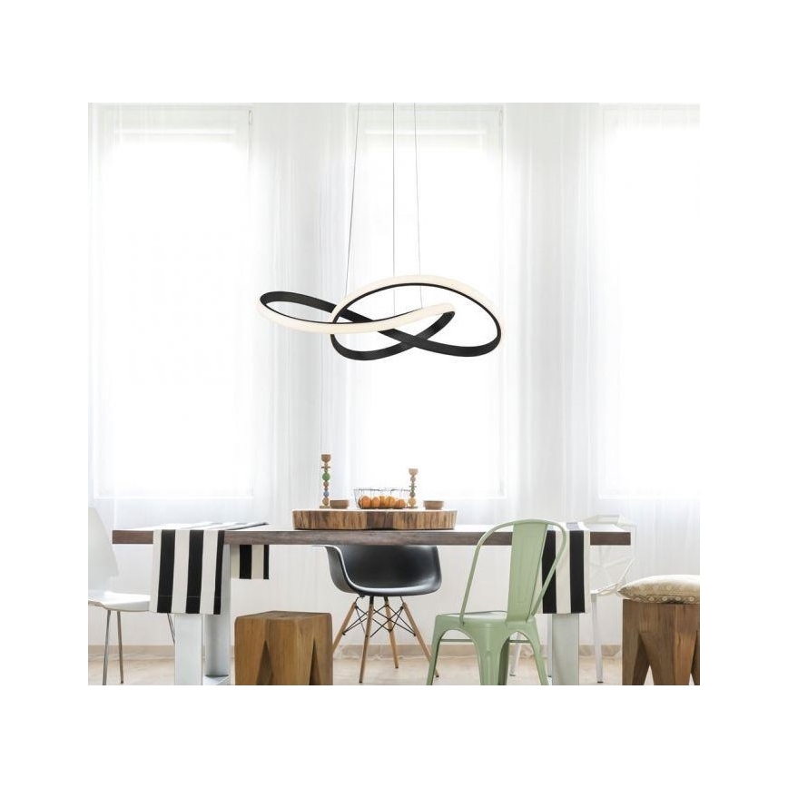 Leuchten Direkt 15402-18 - Lámpara colgante LED regulable MARIA LED/25W/230V negro