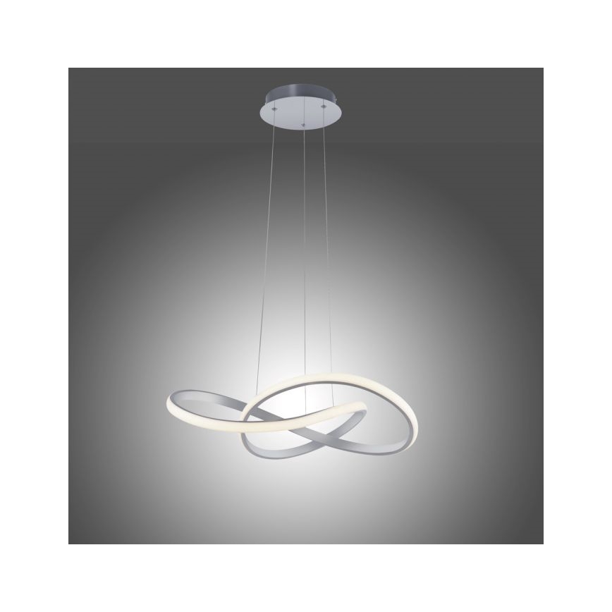 Leuchten Direkt 15402-95 - Lámpara colgante LED regulable MARIA LED/25W/230V cromo mate