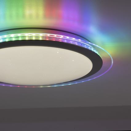Leuchten Direkt 15411-21- Lámpara de techo LED RGB regulable CYBA LED/26W/230V + mando a distancia