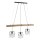 Leuchten Direkt 15503-18 - Lámpara colgante EDGAR 3xE27/60W/230V Eucalyptus