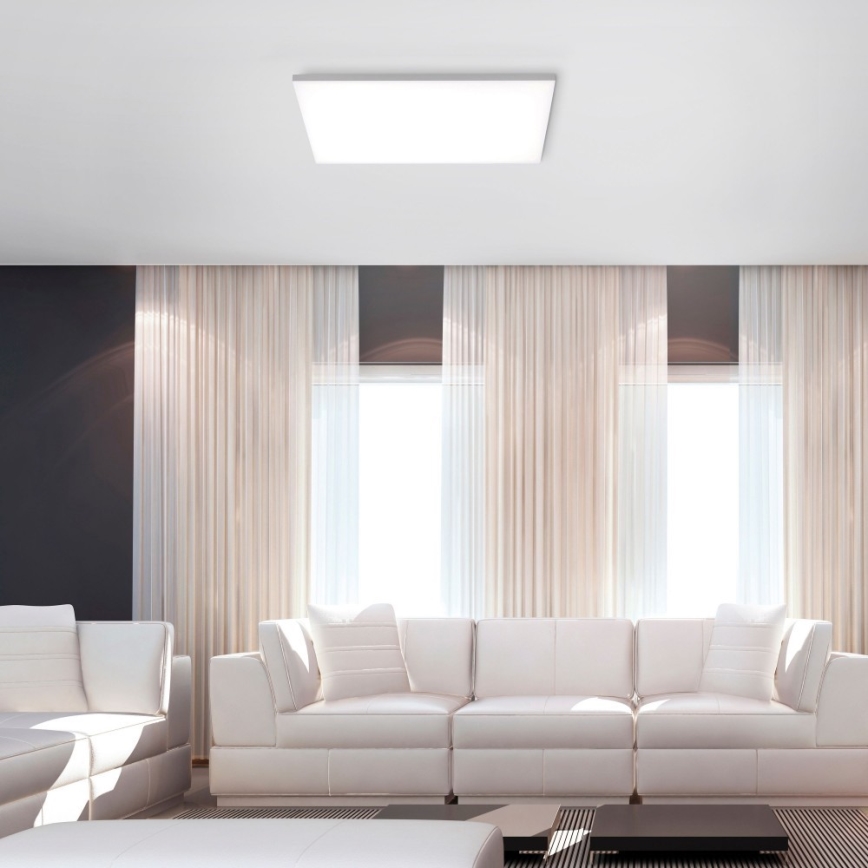 Leuchten Direkt 15552-16 - Plafón LED regulable CANVAS LED/40W/230V 2700-5000K + mando a distancia