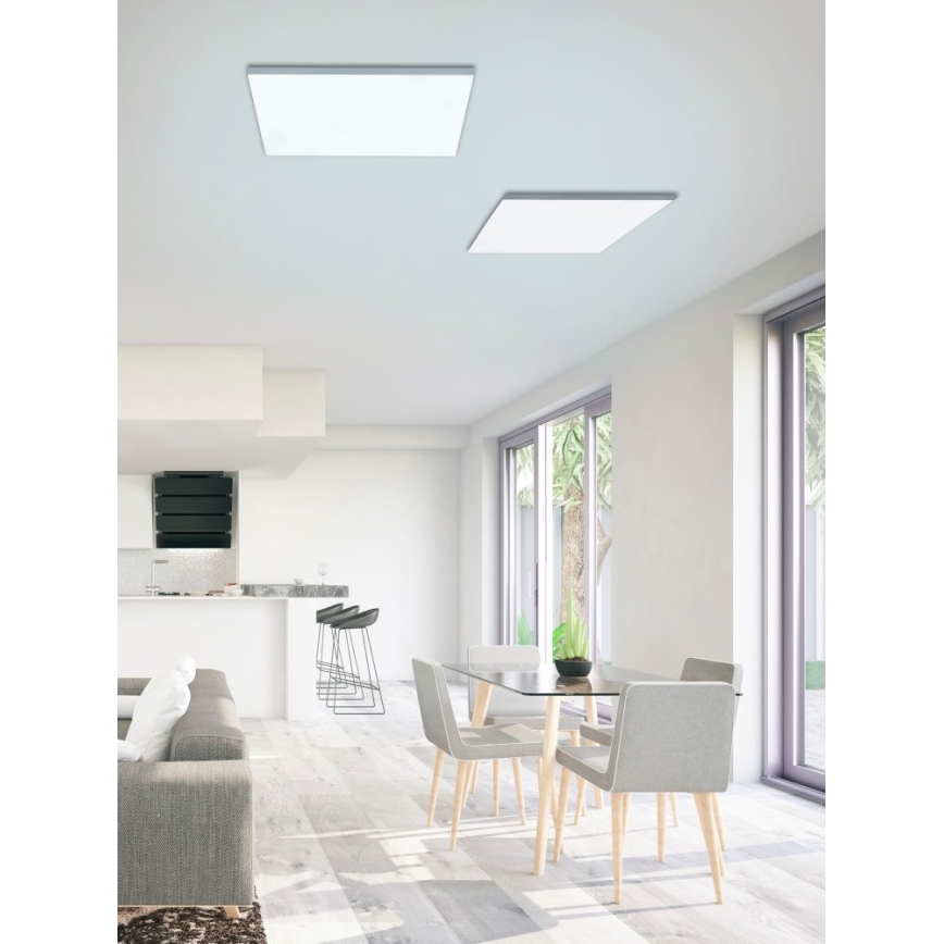 Leuchten Direkt 15552-16 - Plafón LED regulable CANVAS LED/40W/230V 2700-5000K + mando a distancia