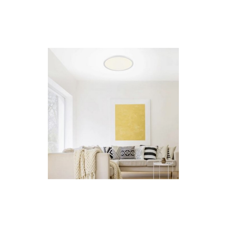 Leuchten Direkt 15571-16 - Plafón LED regulable FLAT LED/23,5W/230V 2700-5000K + mando a distancia