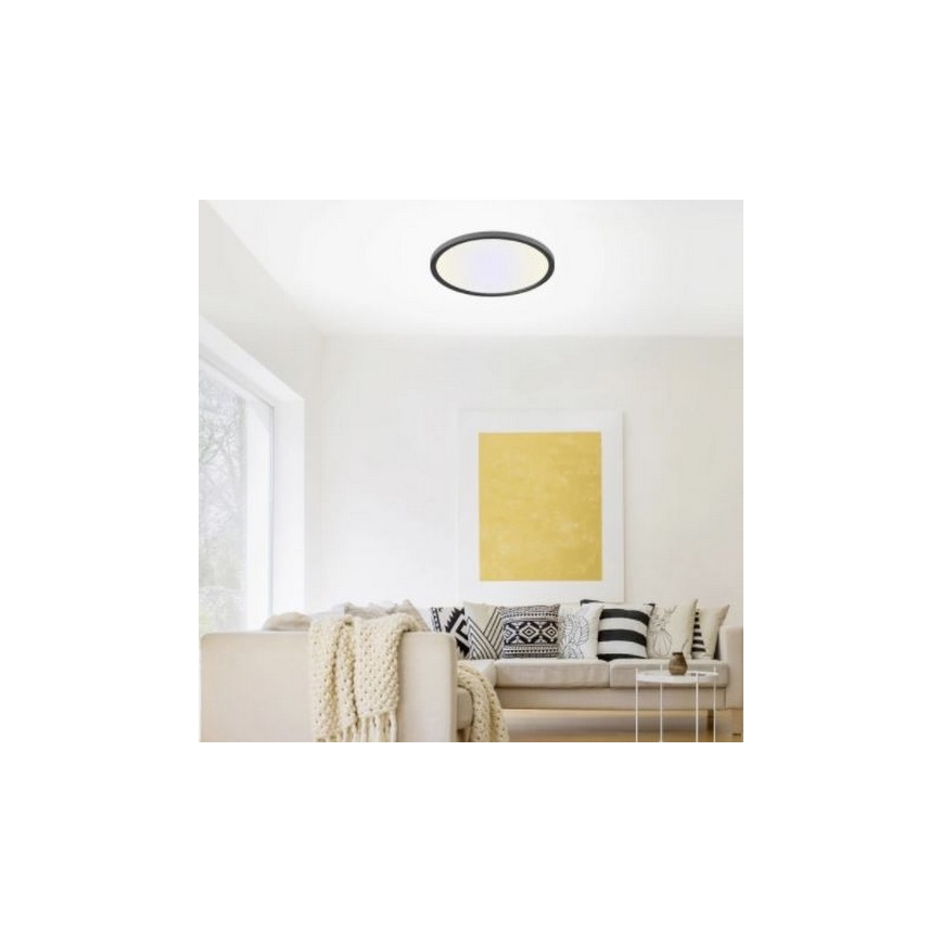 Leuchten Direkt 15571-18 - Plafón LED regulable FLAT LED/23,5W/230V 2700-5000K + mando a distancia