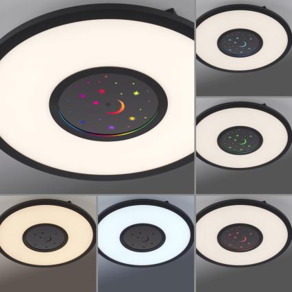 Leuchten Direkt 15572-18 - Plafón LED RGBW regulable ASTRO LED/17,5W/230V 2700-5000K + mando a distancia