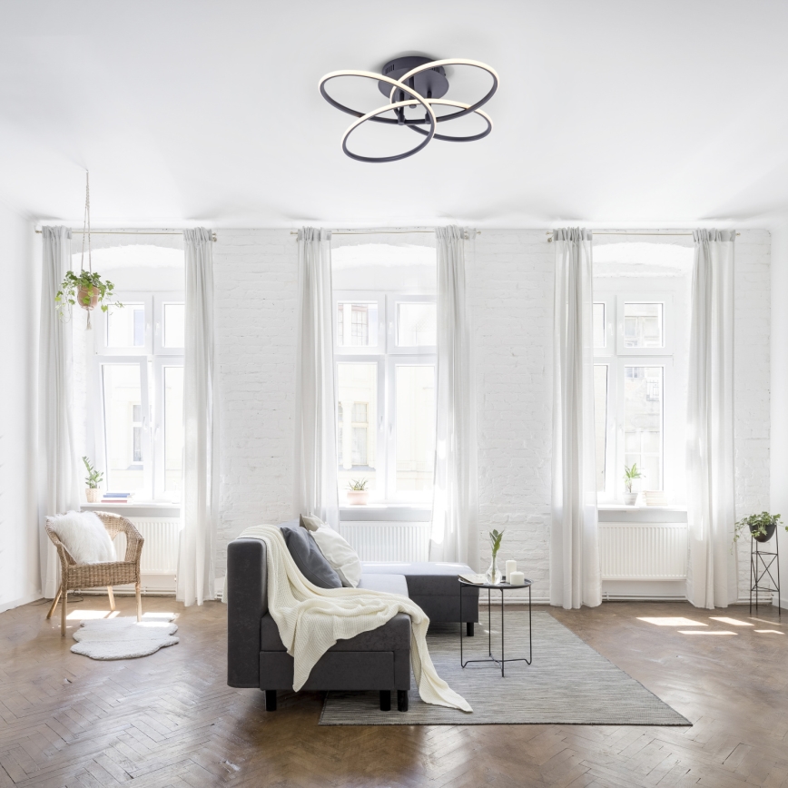 Leuchten Direkt 15660-18 - Lámpara de techo LED regulable NODE LED/27W/230V