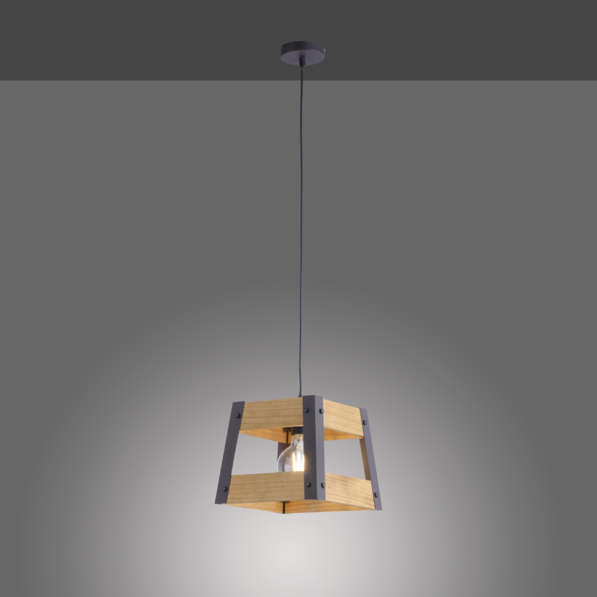 Leuchten Direkt 15720-79 - Lámpara colgante CRATE 1xE27/60W/230V