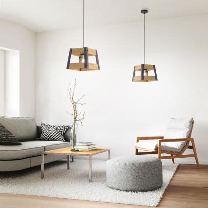 Leuchten Direkt 15720-79 - Lámpara colgante CRATE 1xE27/60W/230V