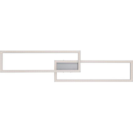 Leuchten Direkt 16430-55 - Luminaria de techo regulable LED RGBW MAXI 2xLED/18W/230V 2700-5000K cromo mate + mando a distancia