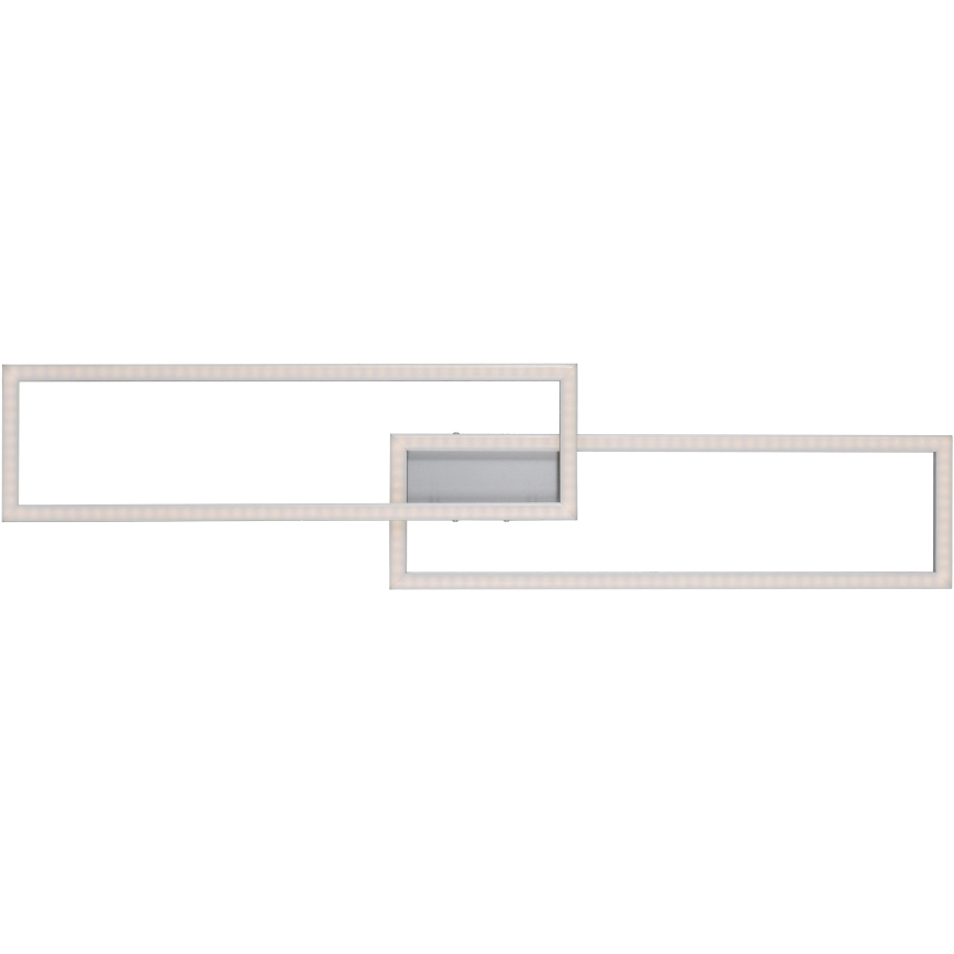 Leuchten Direkt 16430-55 - Luminaria de techo regulable LED RGBW MAXI 2xLED/18W/230V 2700-5000K cromo mate + mando a distancia