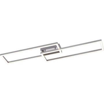 Leuchten Direkt 16430-55 - Luminaria de techo regulable LED RGBW MAXI 2xLED/18W/230V 2700-5000K cromo mate + mando a distancia