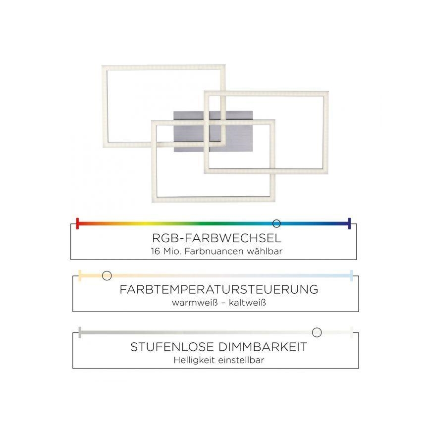 Leuchten Direkt 16431-55 - Lámpara de araña LED RGB regulable MAXI LED/27W/230V + mando a distancia
