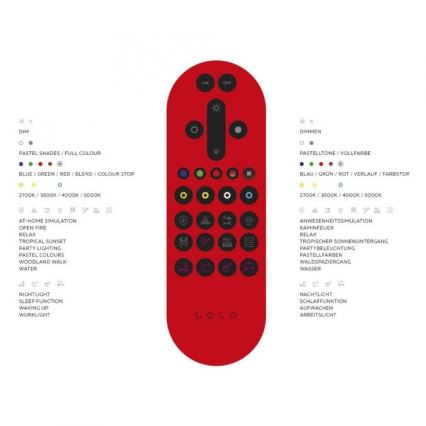 Leuchten Direkt 16431-55 - Lámpara de araña LED RGB regulable MAXI LED/27W/230V + mando a distancia
