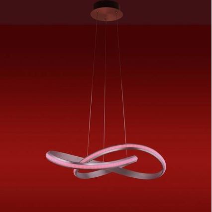 Leuchten Direkt 18432-55 - Lámpara colgante LED RGB regulable con cable MELINDA LED/28W/230V + mando a distancia