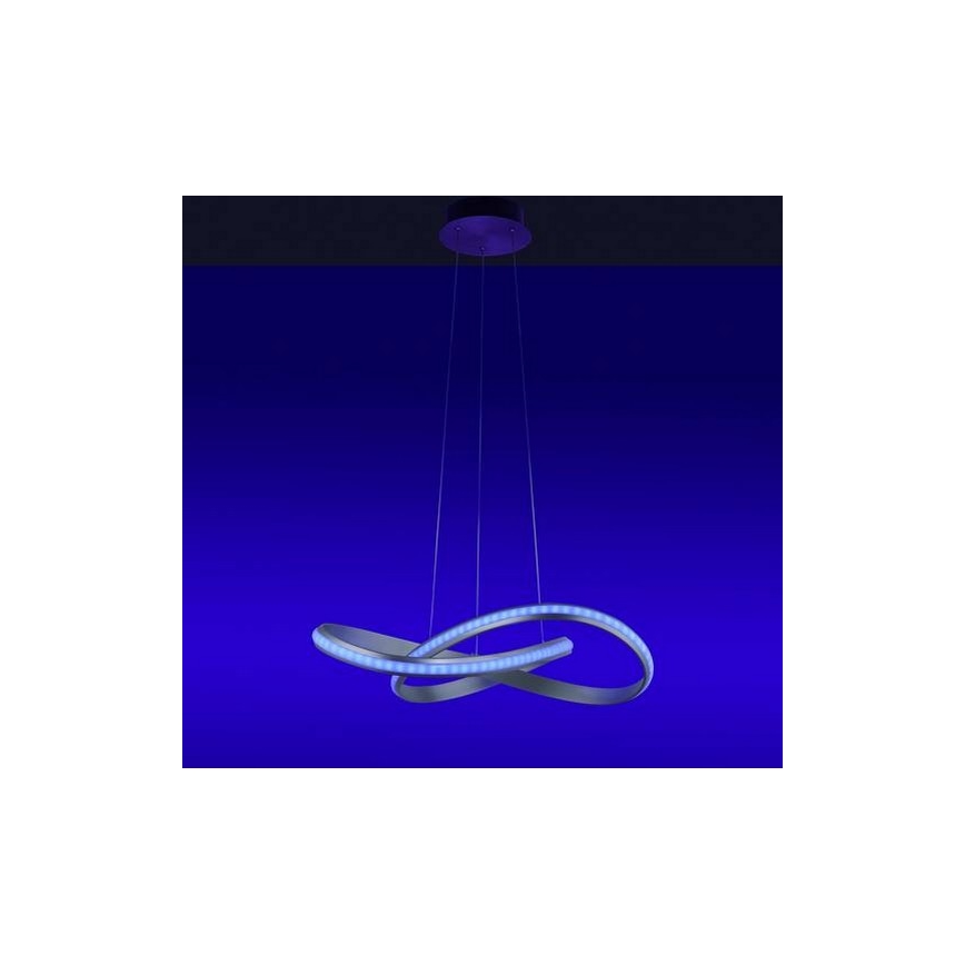 Leuchten Direkt 18432-55 - Lámpara colgante LED RGB regulable con cable MELINDA LED/28W/230V + mando a distancia