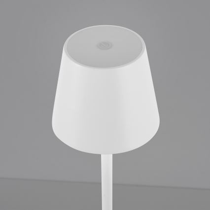 Leuchten Direkt 19250-16 - LED Lámpara de mesa recargable y regulable para exteriores EURIA LED/3W/5V 2600 mAh IP54 blanco