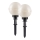 Leuchten Direkt 19322-16-2 - SET 2x Lámpara de exterior 1xE27/40W/230V diá. 20 cm IP44