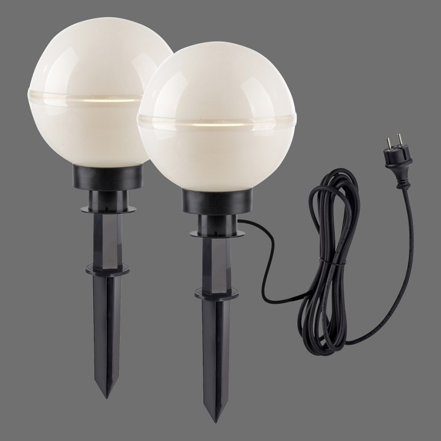 Leuchten Direkt 19322-16-2 - SET 2x Lámpara de exterior 1xE27/40W/230V diá. 20 cm IP44