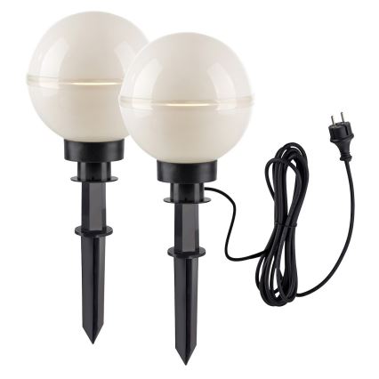 Leuchten Direkt 19322-16-2 - SET 2x Lámpara de exterior 1xE27/40W/230V diá. 20 cm IP44