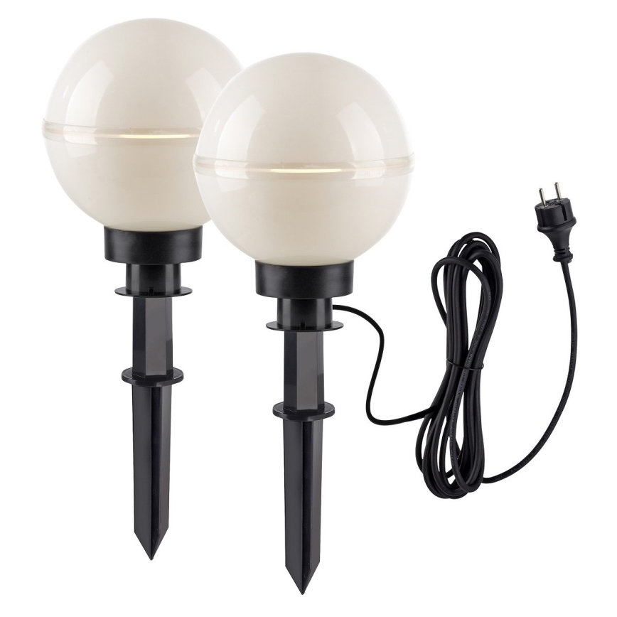 Leuchten Direkt 19322-16-2 - SET 2x Lámpara de exterior 1xE27/40W/230V diá. 20 cm IP44