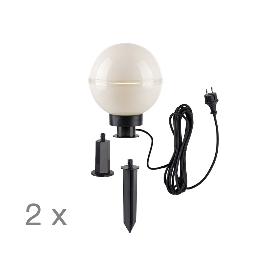 Leuchten Direkt 19322-16-2 - SET 2x Lámpara de exterior 1xE27/40W/230V diá. 20 cm IP44
