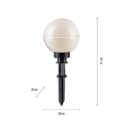 Leuchten Direkt 19322-16-2 - SET 2x Lámpara de exterior 1xE27/40W/230V diá. 20 cm IP44