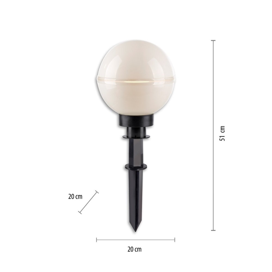 Leuchten Direkt 19322-16-2 - SET 2x Lámpara de exterior 1xE27/40W/230V diá. 20 cm IP44