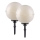 Leuchten Direkt 19324-16-2 - SET 2x Lámpara de exterior 1xE27/40W/230V diá. 40 cm IP44
