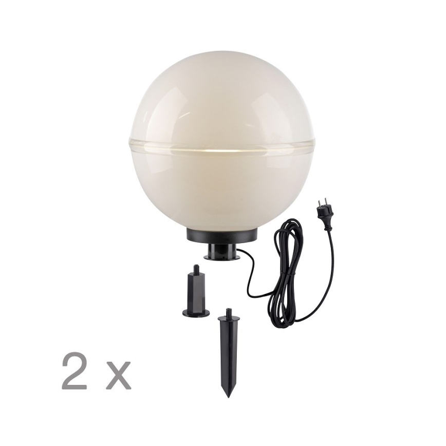 Leuchten Direkt 19324-16-2 - SET 2x Lámpara de exterior 1xE27/40W/230V diá. 40 cm IP44