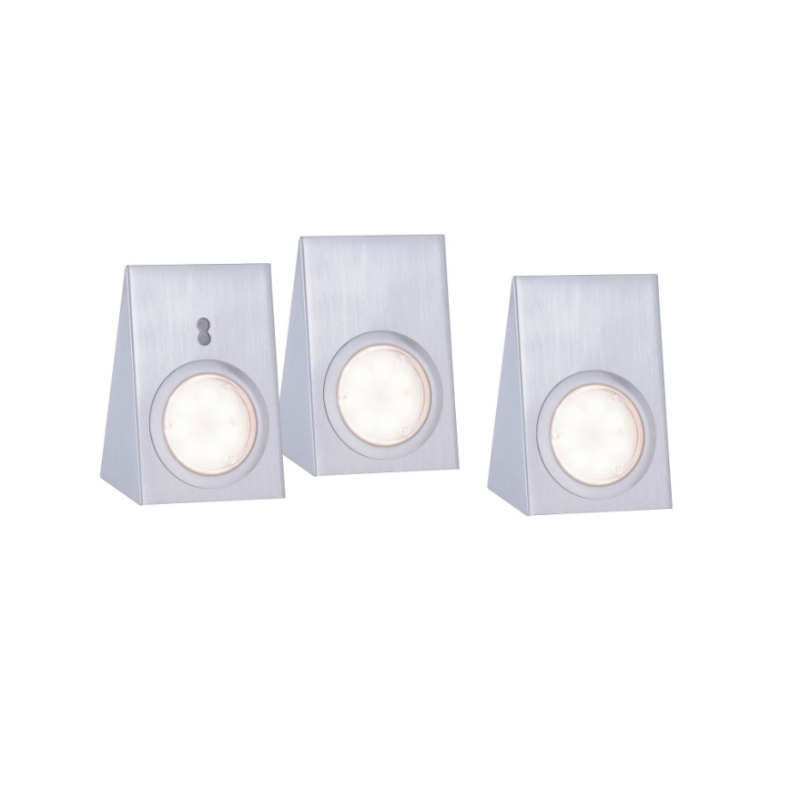 Leuchten Direkt 84111-55-3 - SET 3x LED Iluminación para muebles con sensor THEO LED/3,6W/230V