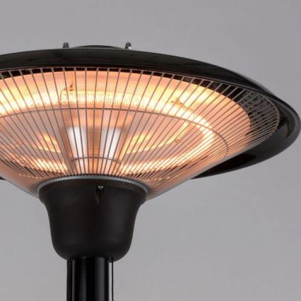 Leuchten Direkt 99501-18 - Elemento calefactor para exteriores GLOW 1500-3000W/230V 1,87 m IP34 negro