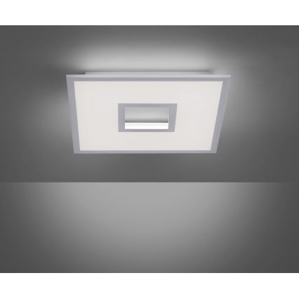 Leuchten Direkt 11645-16 - Plafón LED RGB regulable RECESS LED/22,5W/230V + LED/5W + control remoto