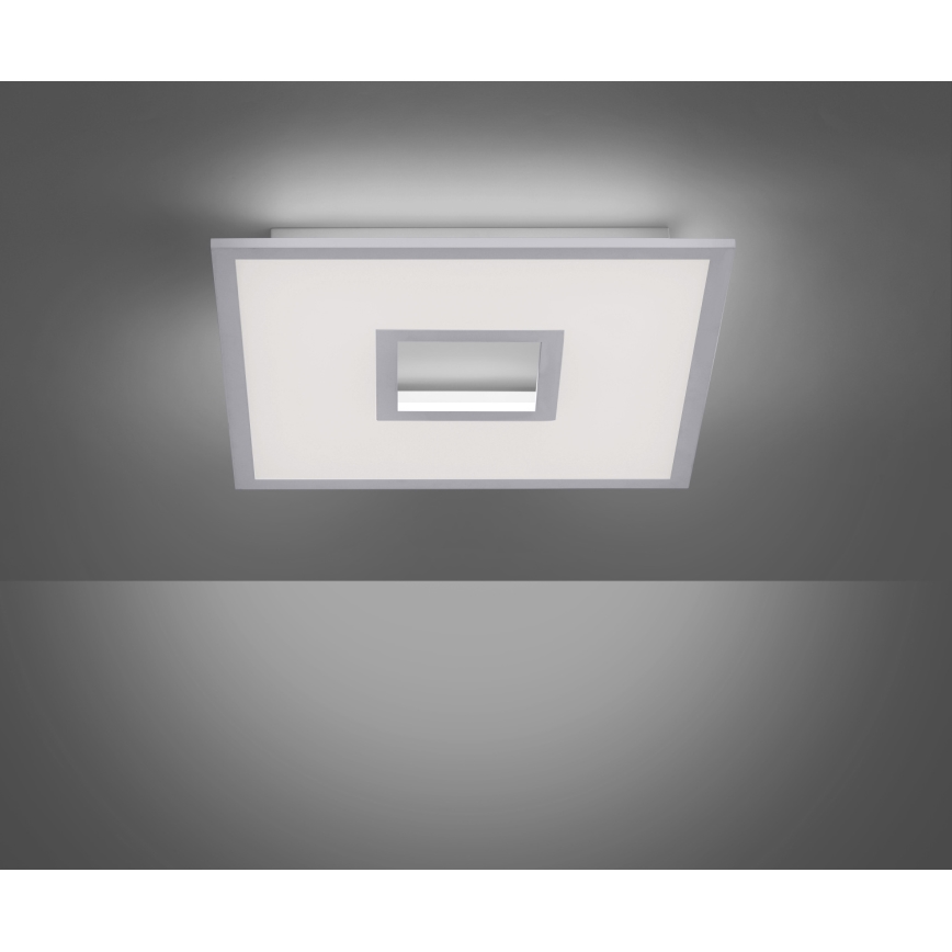 Leuchten Direkt 11645-16 - Plafón LED RGB regulable RECESS LED/22,5W/230V + LED/5W + control remoto