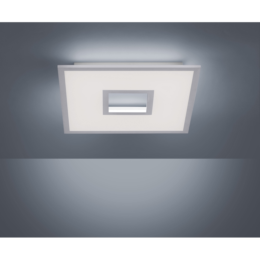 Leuchten Direkt 11645-16 - Plafón LED RGB regulable RECESS LED/22,5W/230V + LED/5W + control remoto