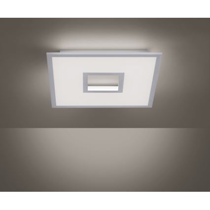 Leuchten Direkt 11645-16 - Plafón LED RGB regulable RECESS LED/22,5W/230V + LED/5W + control remoto