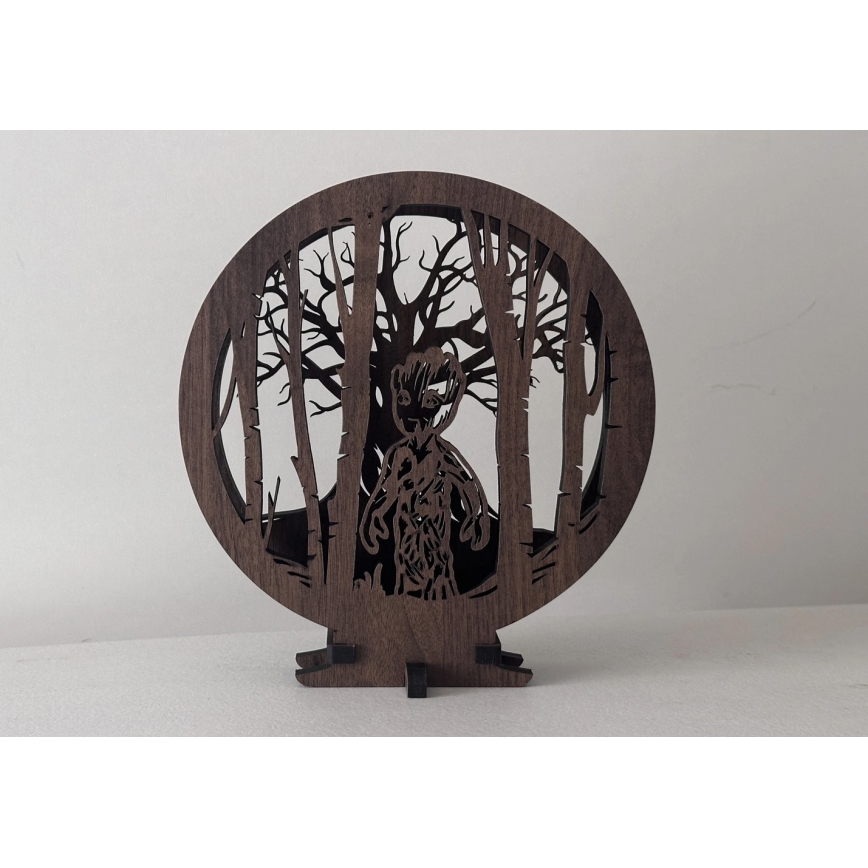 Li-Go 23613/DUB2 - Lámpara decorativa de sobremesa LED regulable LED/12W/230V 20x22 cm roble/Grut