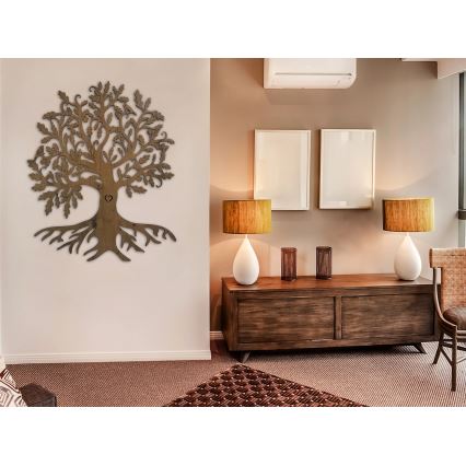 Li-Go 5729/DUB2 - Decoración mural LED con sensor de movimiento LED/10W/5V 90x110 cm roble