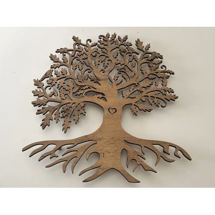 Li-Go 5729/DUB2 - Decoración mural LED con sensor de movimiento LED/10W/5V 90x110 cm roble