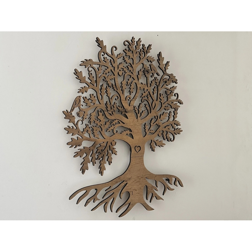 Li-Go 5729/DUB2 - Decoración mural LED con sensor de movimiento LED/10W/5V 90x110 cm roble