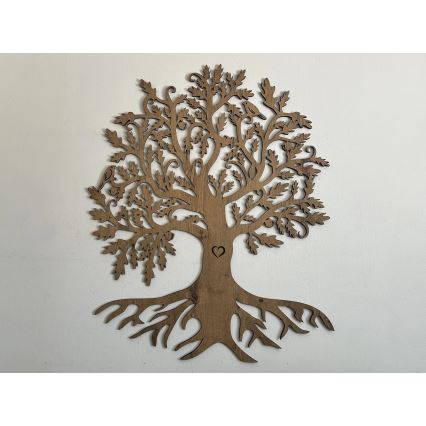 Li-Go 5742/DUB2 - Aplique decorativo de pared LED regulable, 10 W/230 V, 90 x 110 cm, roble