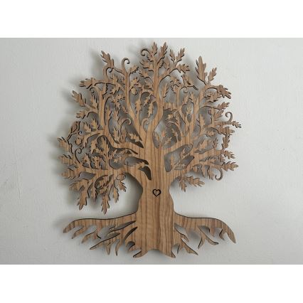 Li-Go 5747/DUB2 - Luminaria decorativa de pared LED regulable LED/10W/230V 45x55 cm acabado roble