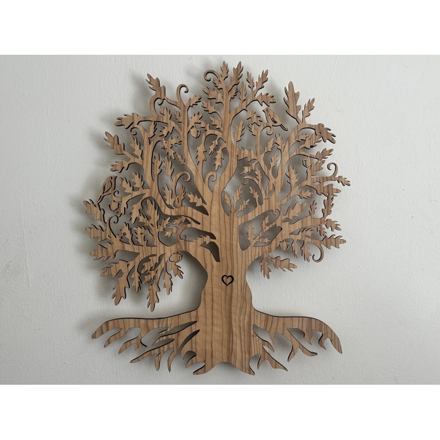 Li-Go 5747/DUB2 - Luminaria decorativa de pared LED regulable LED/10W/230V 45x55 cm acabado roble