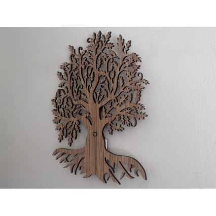 Li-Go 5747/DUB2 - Luminaria decorativa de pared LED regulable LED/10W/230V 45x55 cm acabado roble