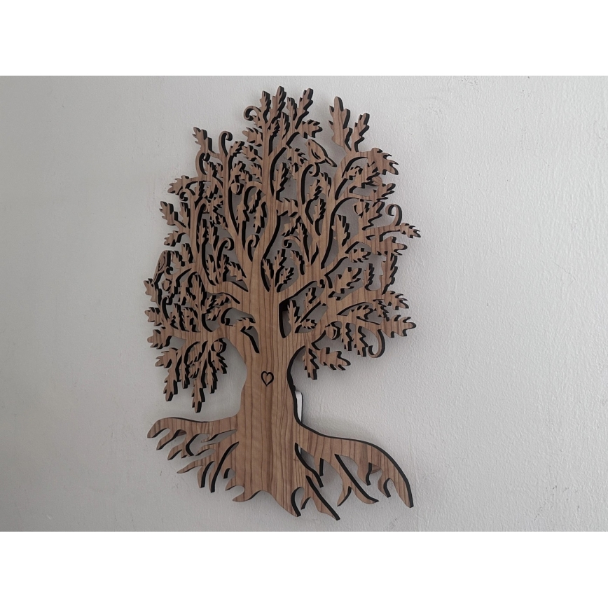 Li-Go 5747/DUB2 - Luminaria decorativa de pared LED regulable LED/10W/230V 45x55 cm acabado roble